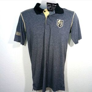 NHL Vegas Golden Knights Gray Mens Polo Shirt